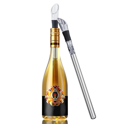 Premium Stainless Steel Wine Cooling Rod & Aerating Pourer